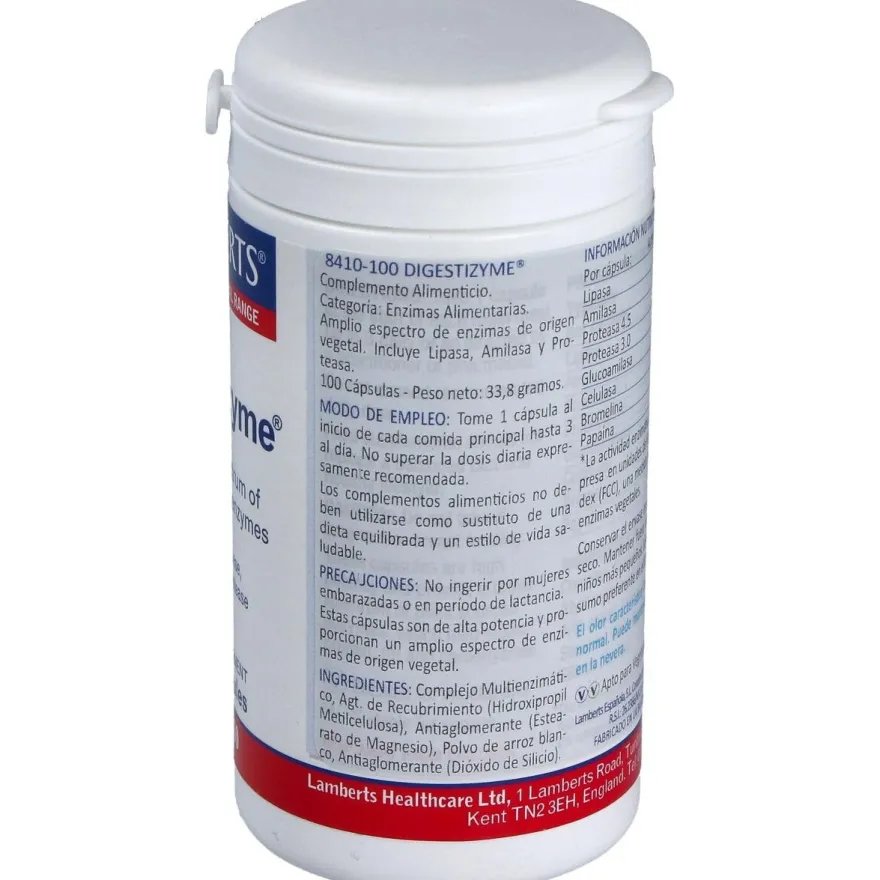 Digestizyme (complejo de Enzimas) 100 Cap - Lamberts