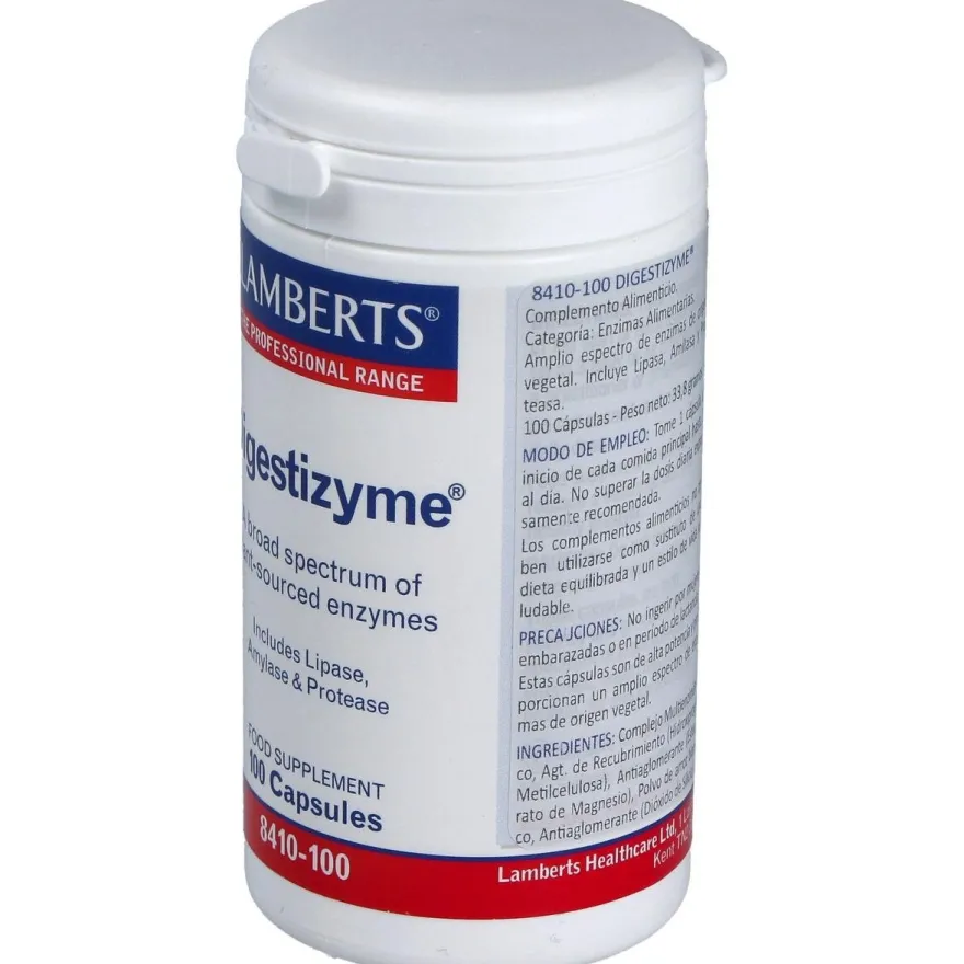 Digestizyme (complejo de Enzimas) 100 Cap - Lamberts