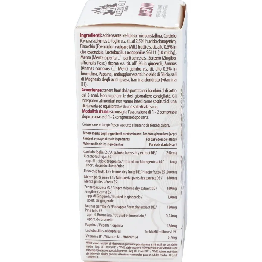 Digesvin Compost Digestivo 60comp - Erbenobili