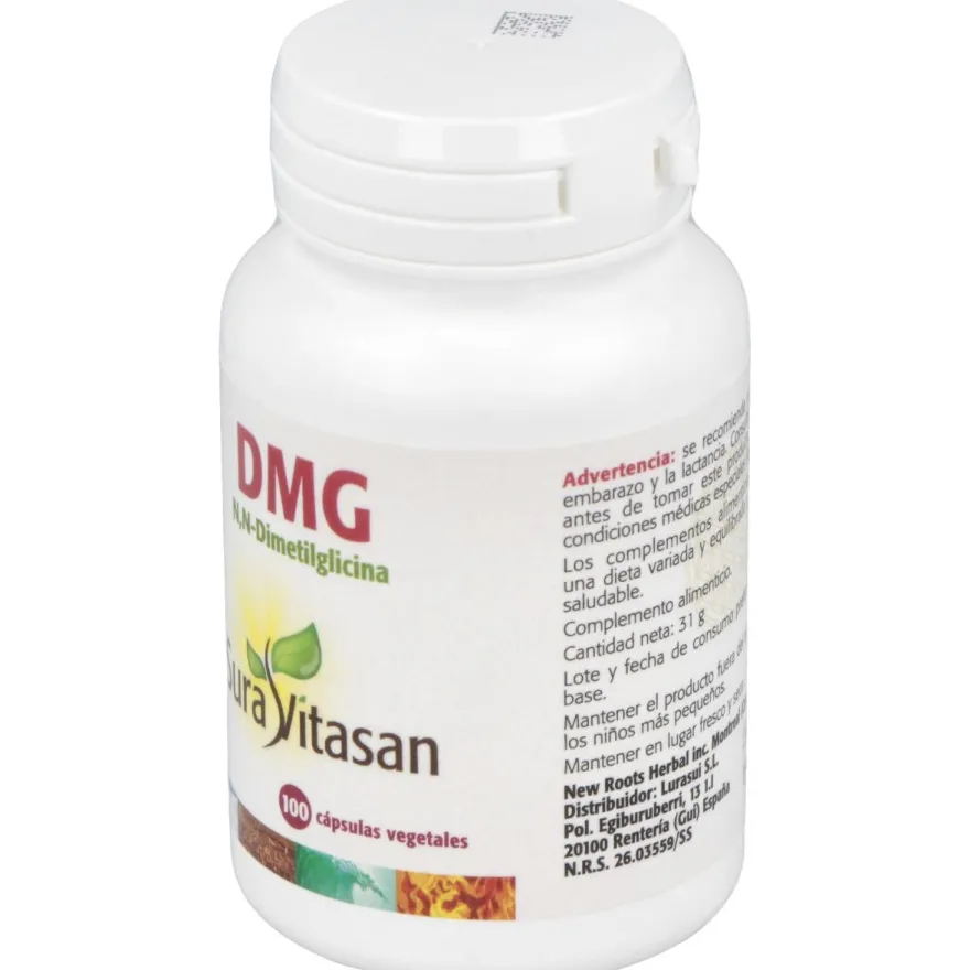 Dmg N_ N - Dimetilglicina 125 mg 100 Cápsulas - Sura Vitasan