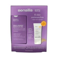 Dúo Antimanchas, Skin D-Pigment [SERUM ATX B3], 30 ml + Photocorrection [D-Pigment 50+] Color, 40 ml de ¡Regalo!. - Sensilis