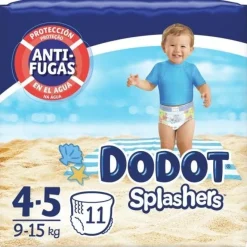 Dodot Splashers Bañador Desechable Talla 4-5 + 9-15 Kg 11 U