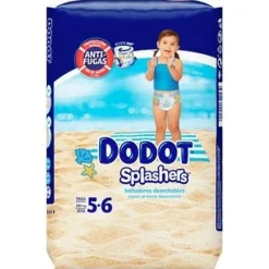 Dodot Splashers Bañador Desechable Talla 5-6 + 14 Kg 10 U