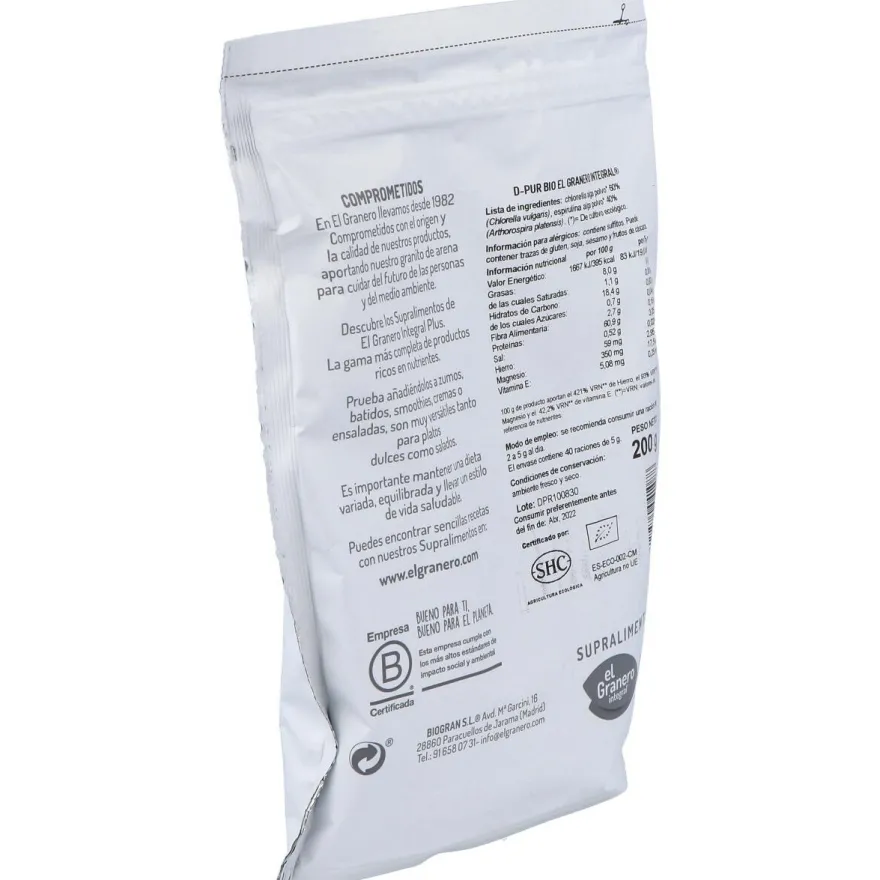 Dpr D-Pur Detox Superalimento Bio 200Gr.