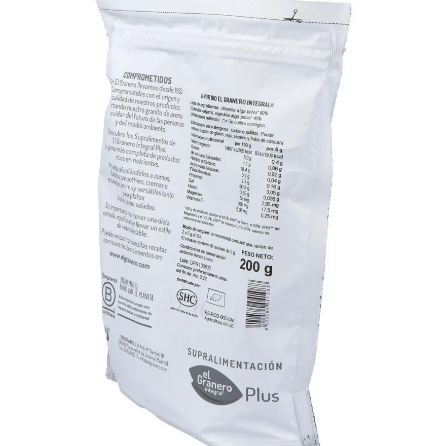Dpr D-Pur Detox Superalimento Bio 200Gr.