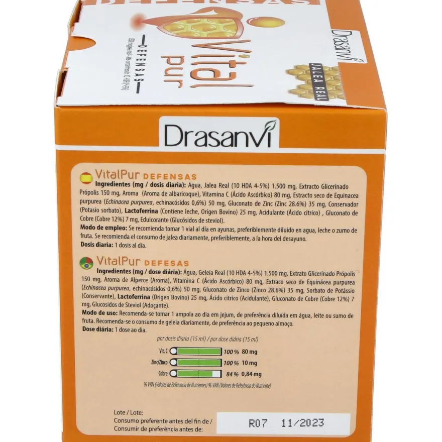 Drasanvi Vitalpur Jalea Real Defensas 15Ml 20Uds