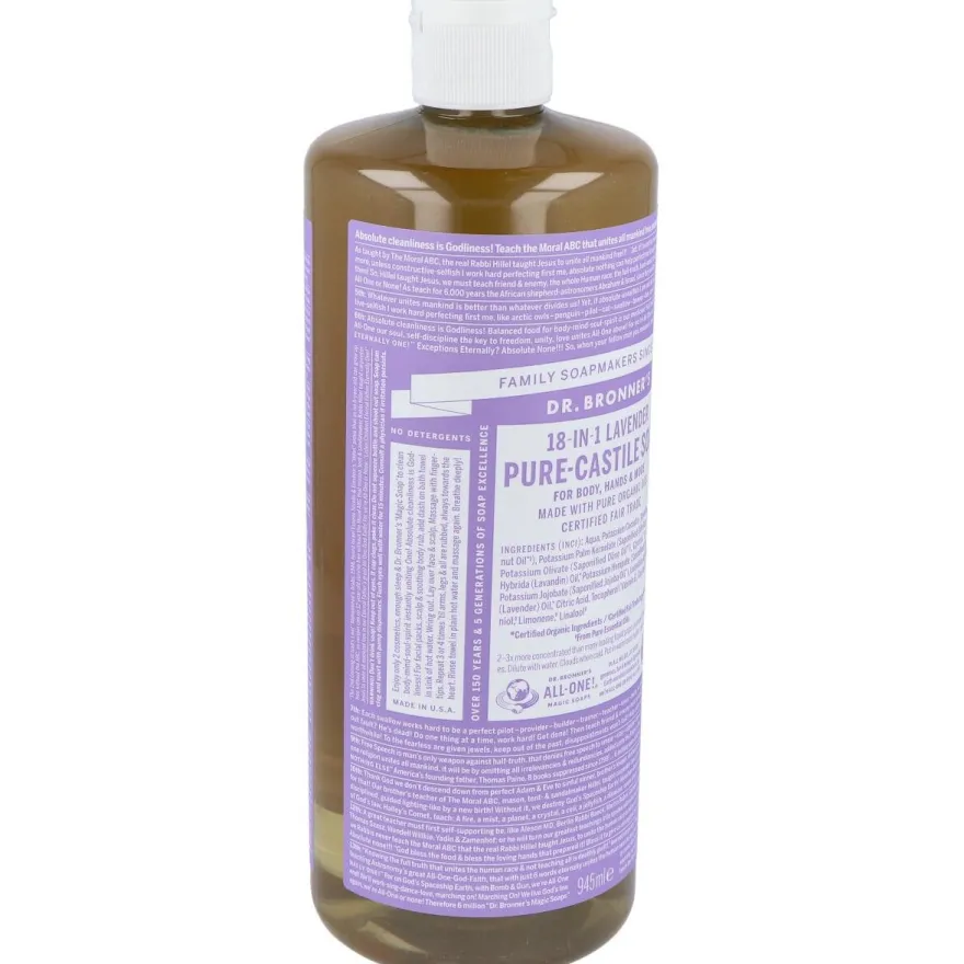 Dr. Bronner's Jabón Líquido Lavanda Bio 945ml - Dr. Bronners
