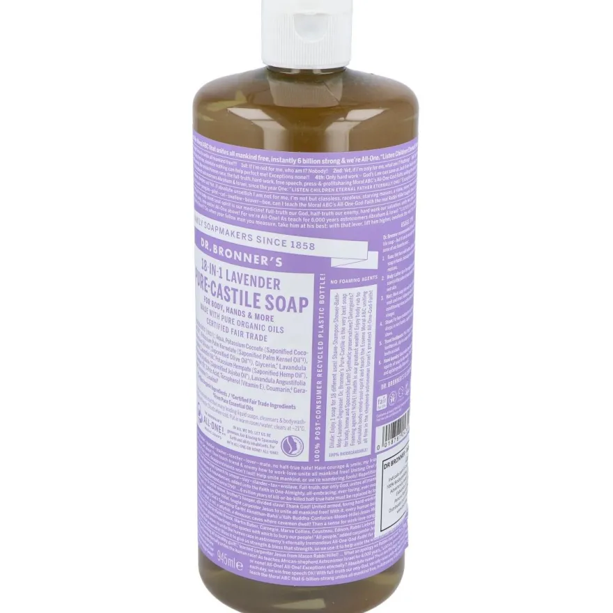 Dr. Bronner's Jabón Líquido Lavanda Bio 945ml - Dr. Bronners