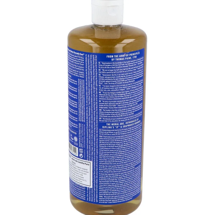 Dr. Bronner's Jabón Líquido Menta 945ml - Dr. Bronners