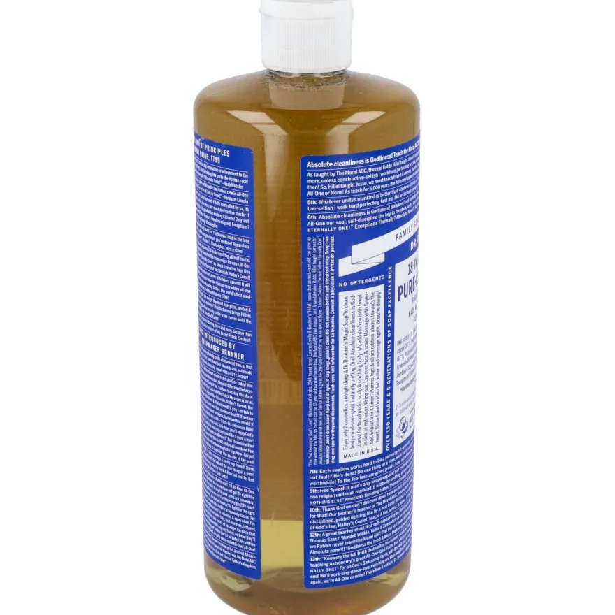 Dr. Bronner's Jabón Líquido Menta 945ml - Dr. Bronners