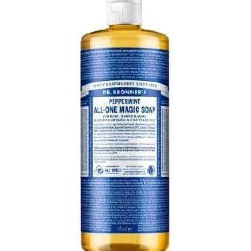 Dr. Bronner's Jabón Líquido Menta 945ml - Dr. Bronners