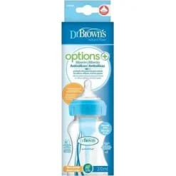 Dr Brown's Biberón Silicona Natural Flow Azul Bosque 270ml 1ud - Drbrowns