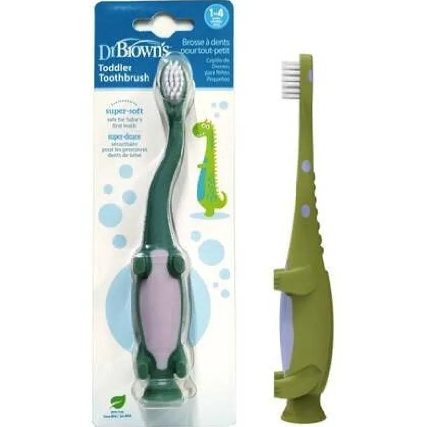 Dr Brown'S Cepillo Dental Infantil Dinosaurio 1 A 4 Años 1Ud