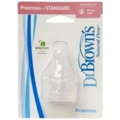 Dr Brown'S Tetina Silicona Natural Flow Prematuros 2Uds