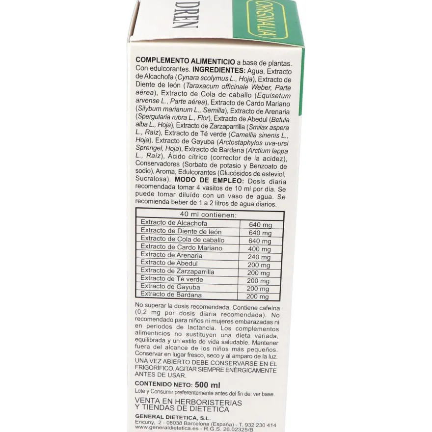 Dren Originalia Jarabe 500ml - Integralia