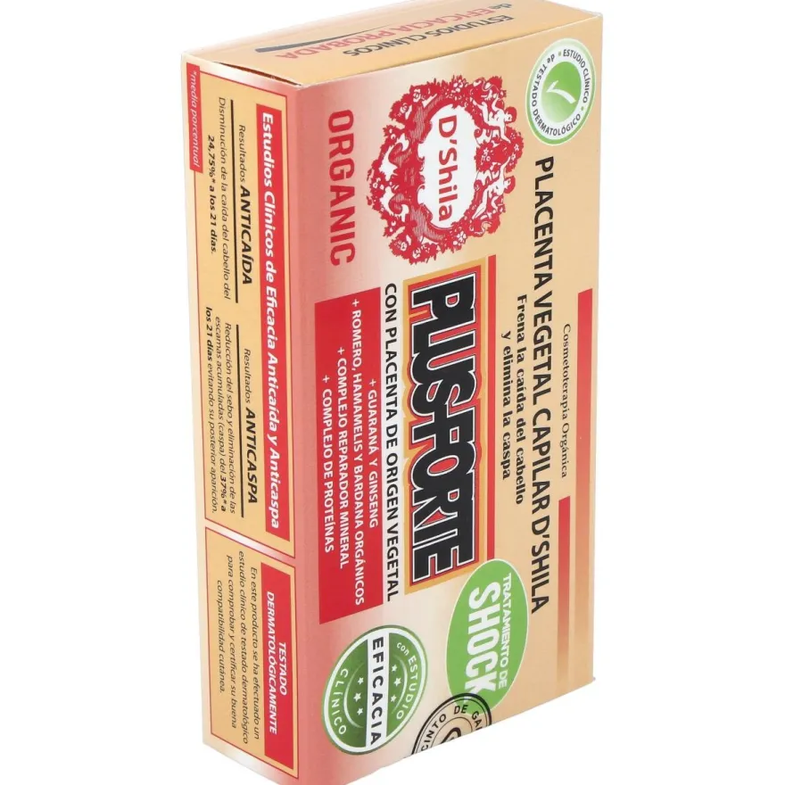 D'shila Placenta Capilar Vegetal Plus Forte 4x25ml - D Shila