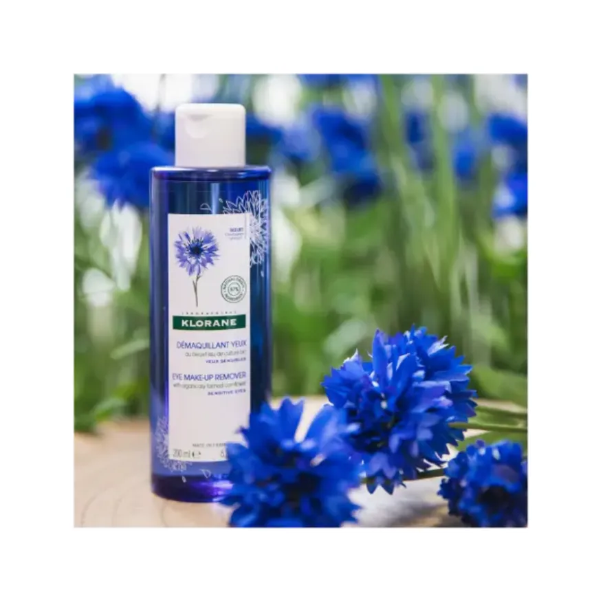 Duplo Desmaquillante de Ojos al Aciano BIO, 200 ml + 200 ml. - Klorane