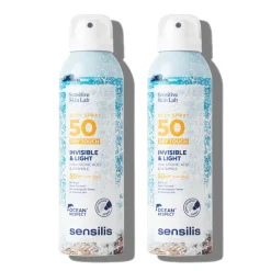 Duplo Invisible & Light Body Spray SPF50+, 200 ml. + 200 ml. - Sensilis