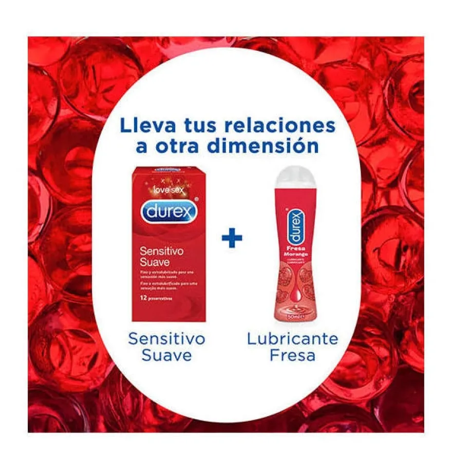 Durex Play Fresa Pleasure Gel - Lubricante Hidrosoluble Intimo (50 ml) - Reckitt Benckiser