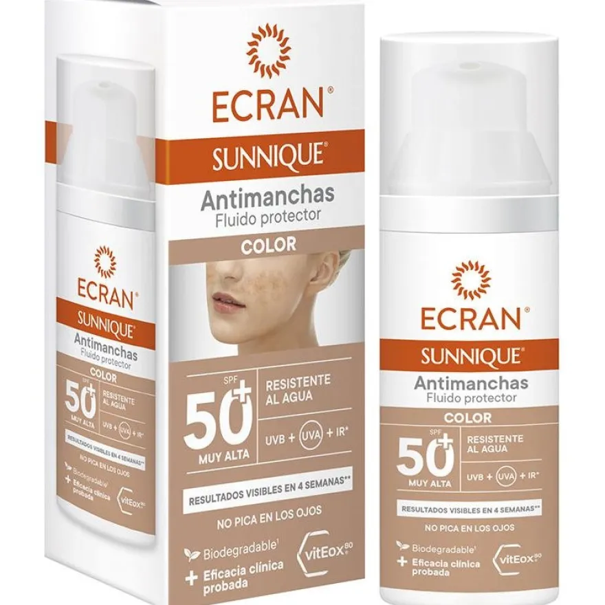 Ecran Sunnique Fluido Antimanchas Color Spf50+ 50Ml