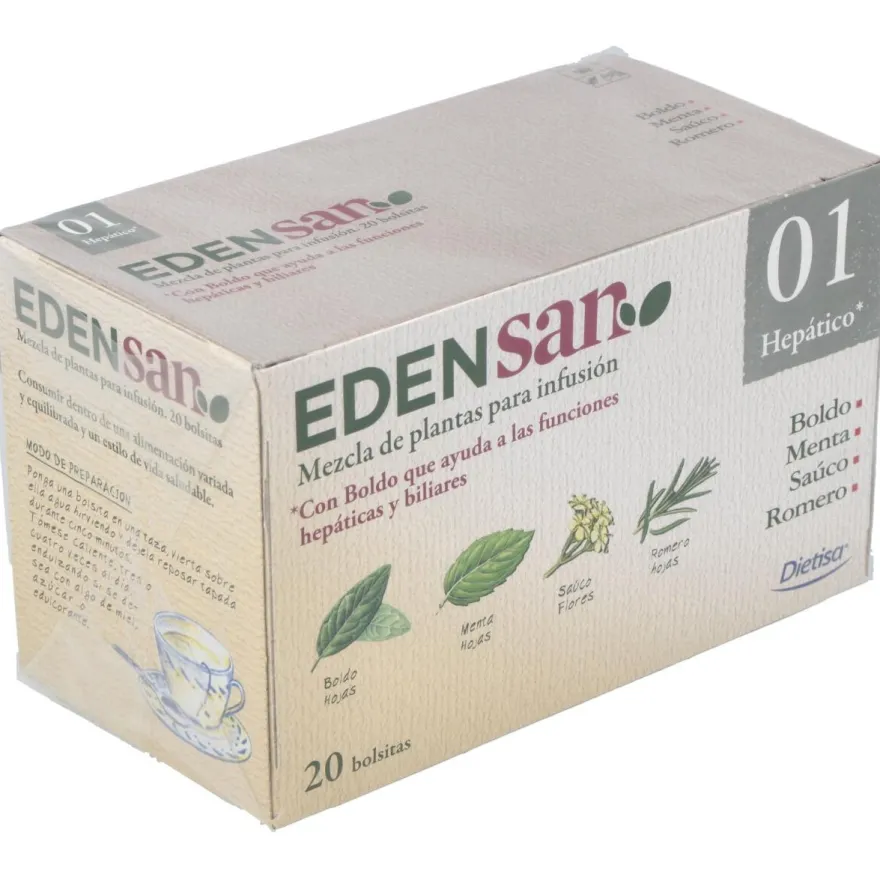 Edensan 01 Filtros Infusiones 20uds - Dietisa