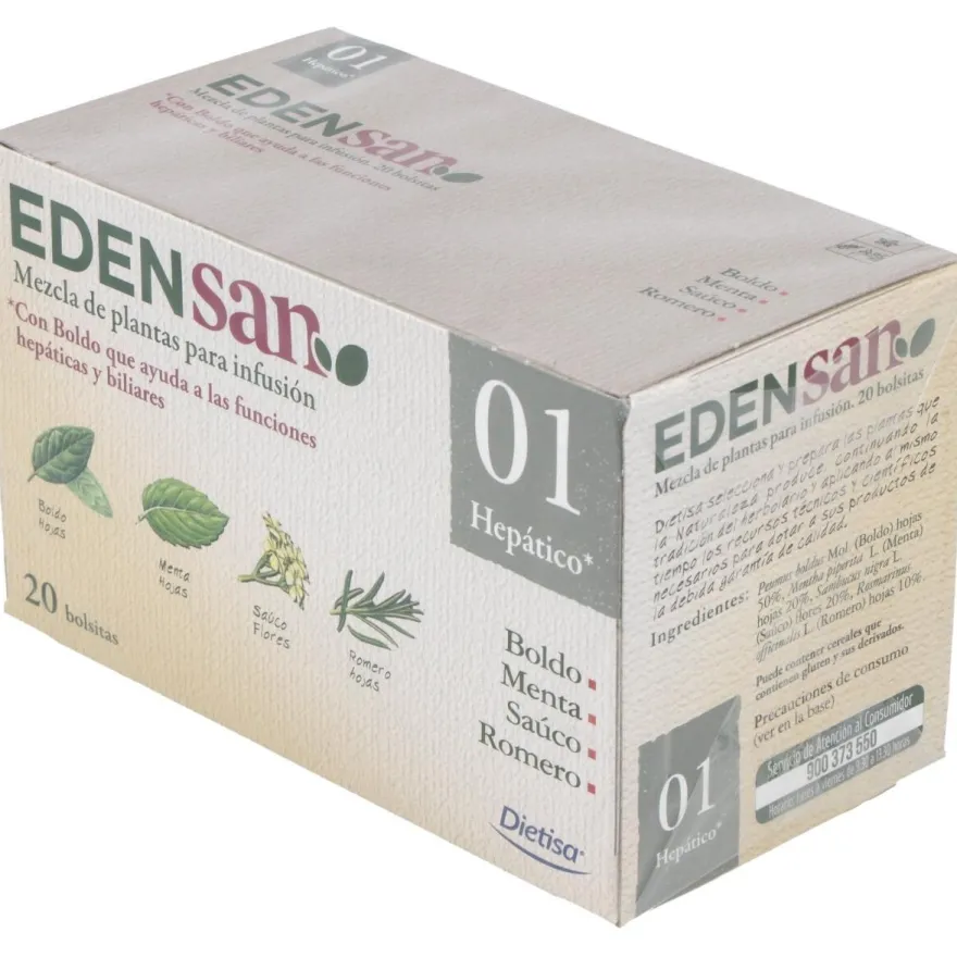 Edensan 01 Filtros Infusiones 20uds - Dietisa