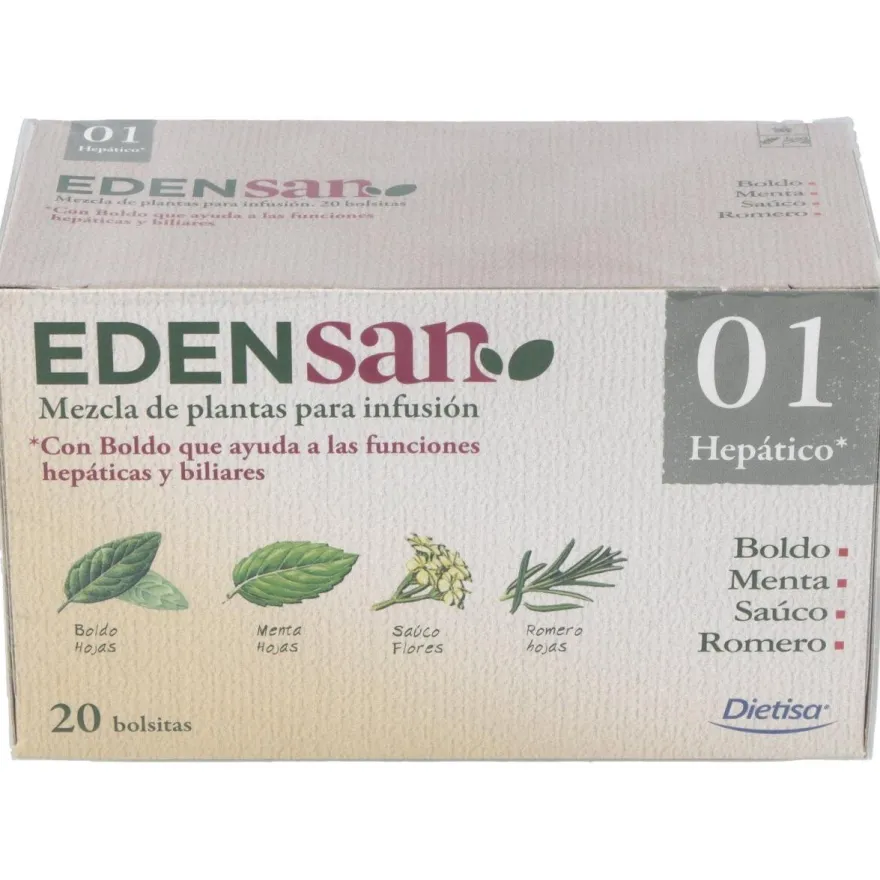 Edensan 01 Filtros Infusiones 20uds - Dietisa