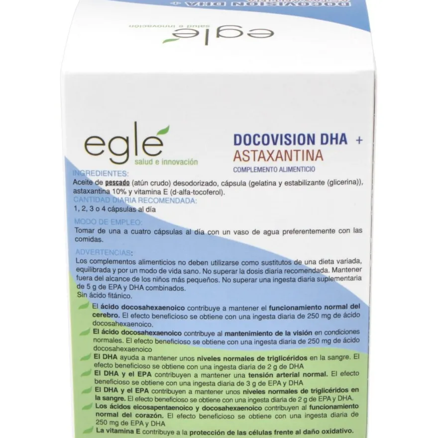 Eglé Docovision Dha + Astaxantina 60Caps