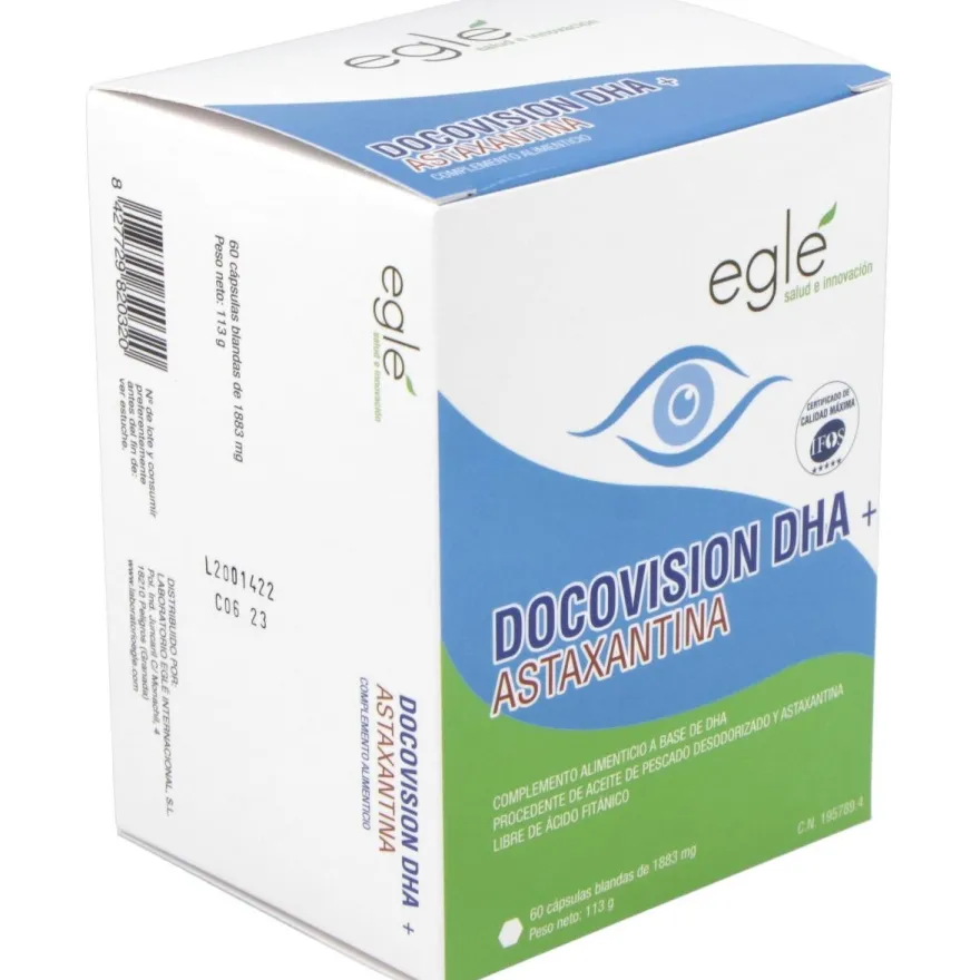 Eglé Docovision Dha + Astaxantina 60Caps