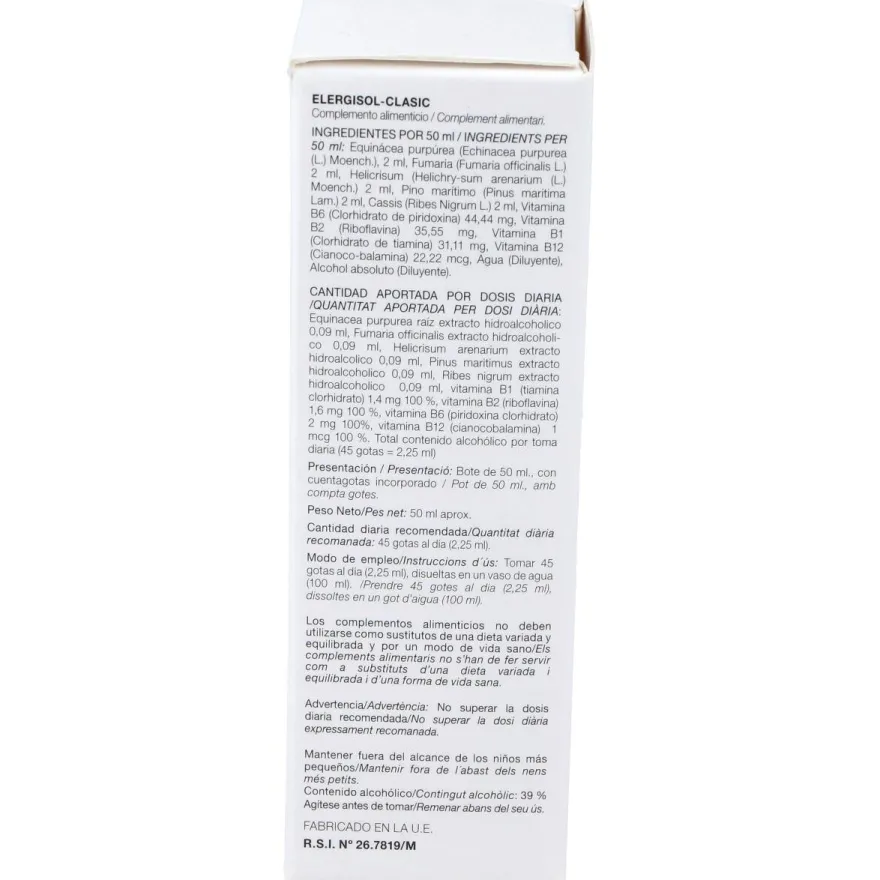 Elergisol Clasic Alergisol 50ml - Codiet