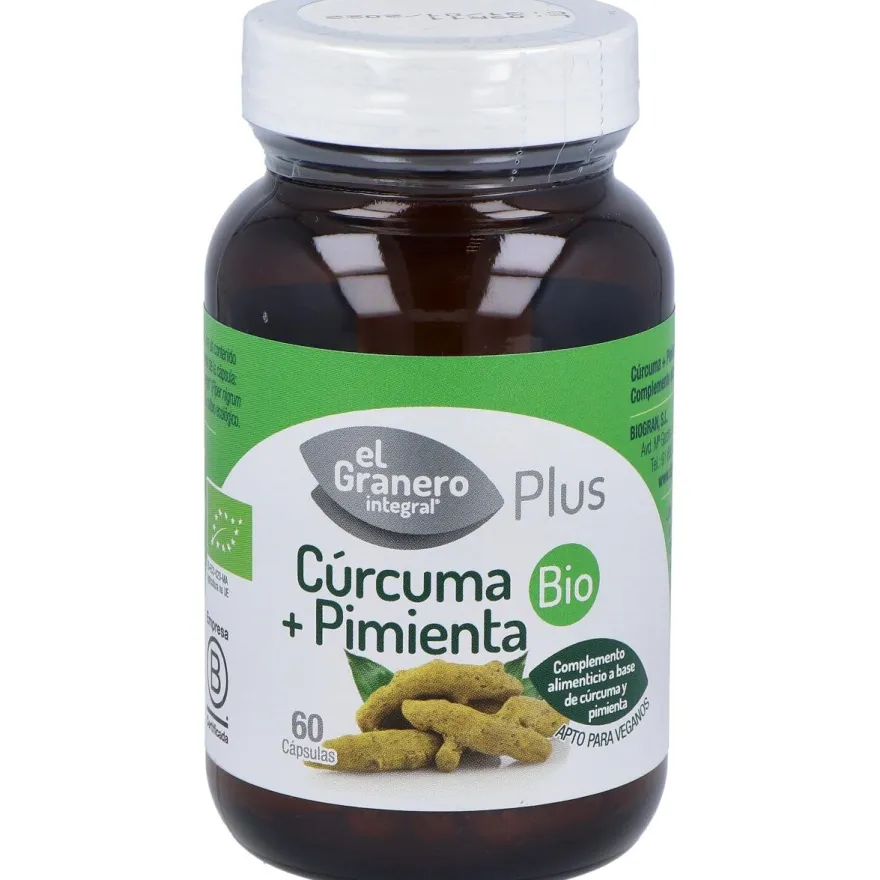 El Granero Curcuma Pimienta Bio 60Caps