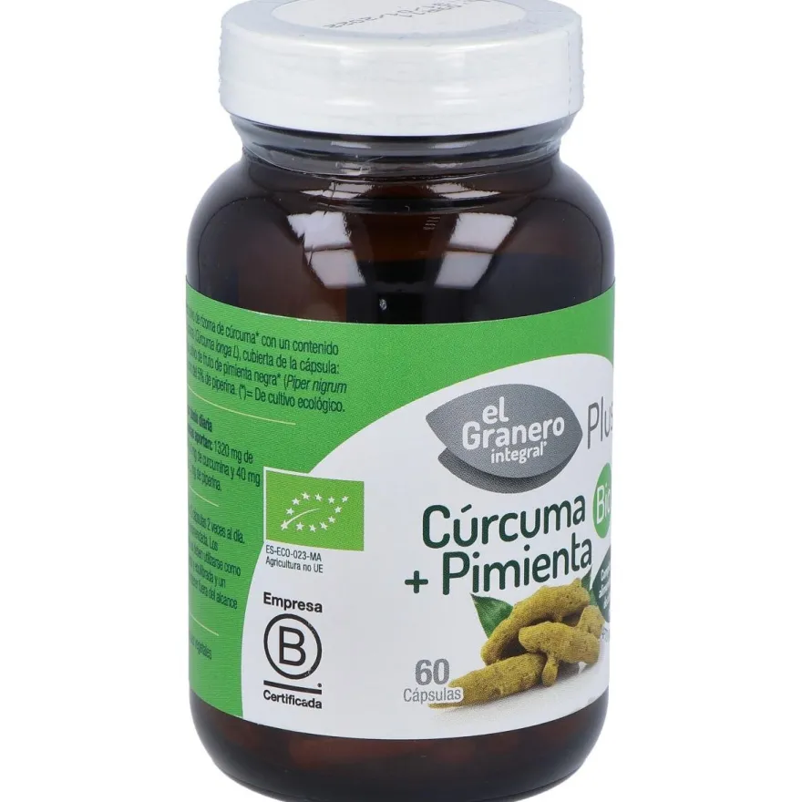 El Granero Curcuma Pimienta Bio 60Caps