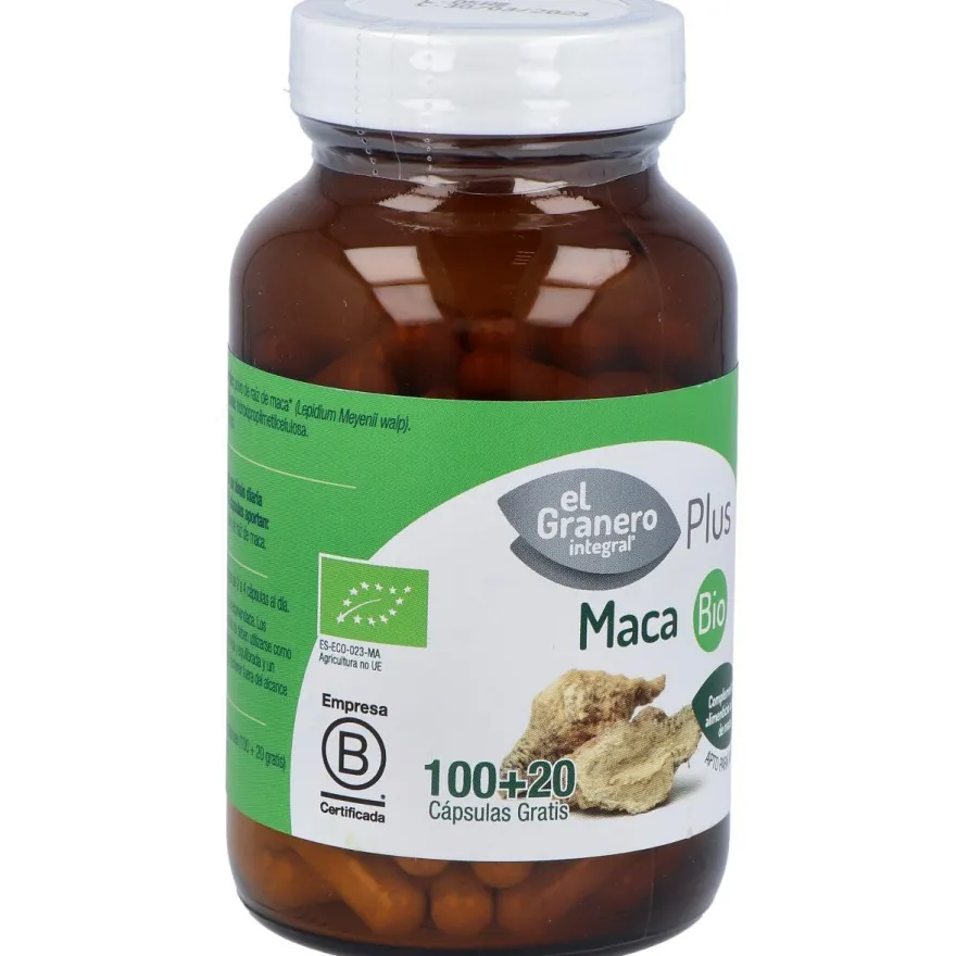 Elgranero Maca Bio 120 Cápsulas