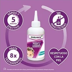 Elimina Piojos y Liendres Champú 200ml - Paranix