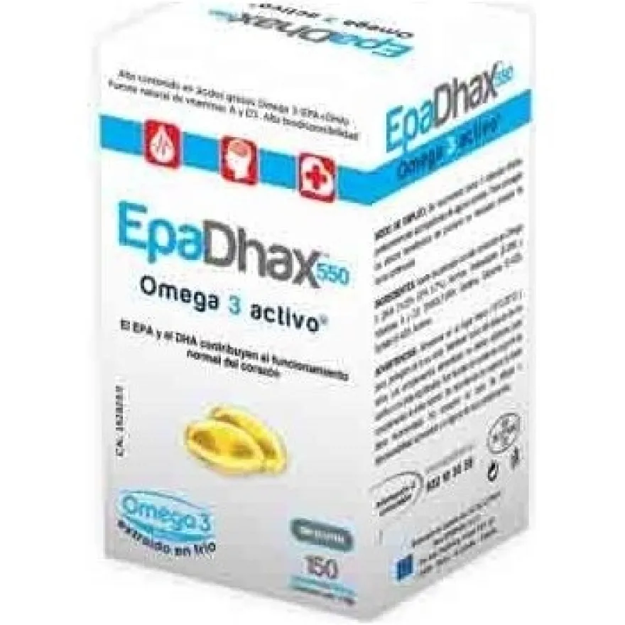 Epadhax Omega 3 Activo 550 Mg 150 Cápsulas