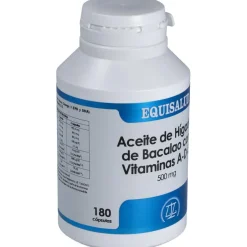 Equisalud Aceite Higado De Bacalao Con Vitaminas Ade 500Mg 180 Perlas