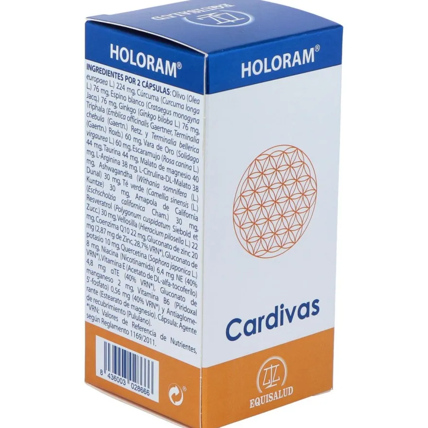 Equisalud Holoram Cardivas 60Caps