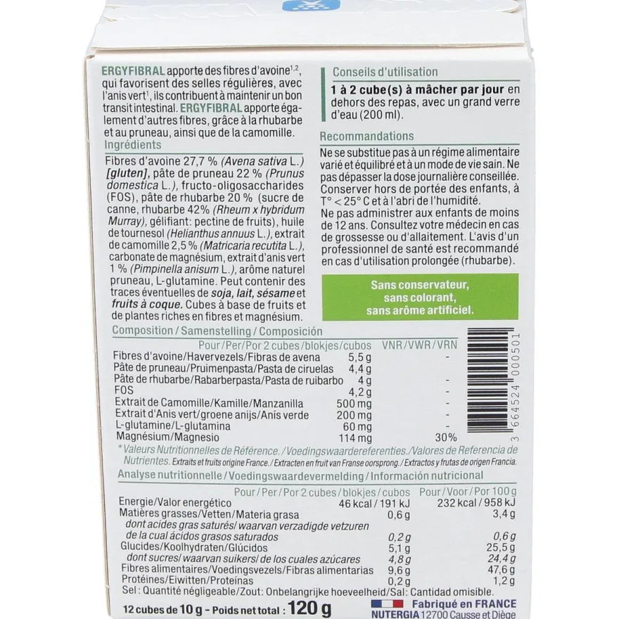 Ergyfibral 12cubos - Nutergia