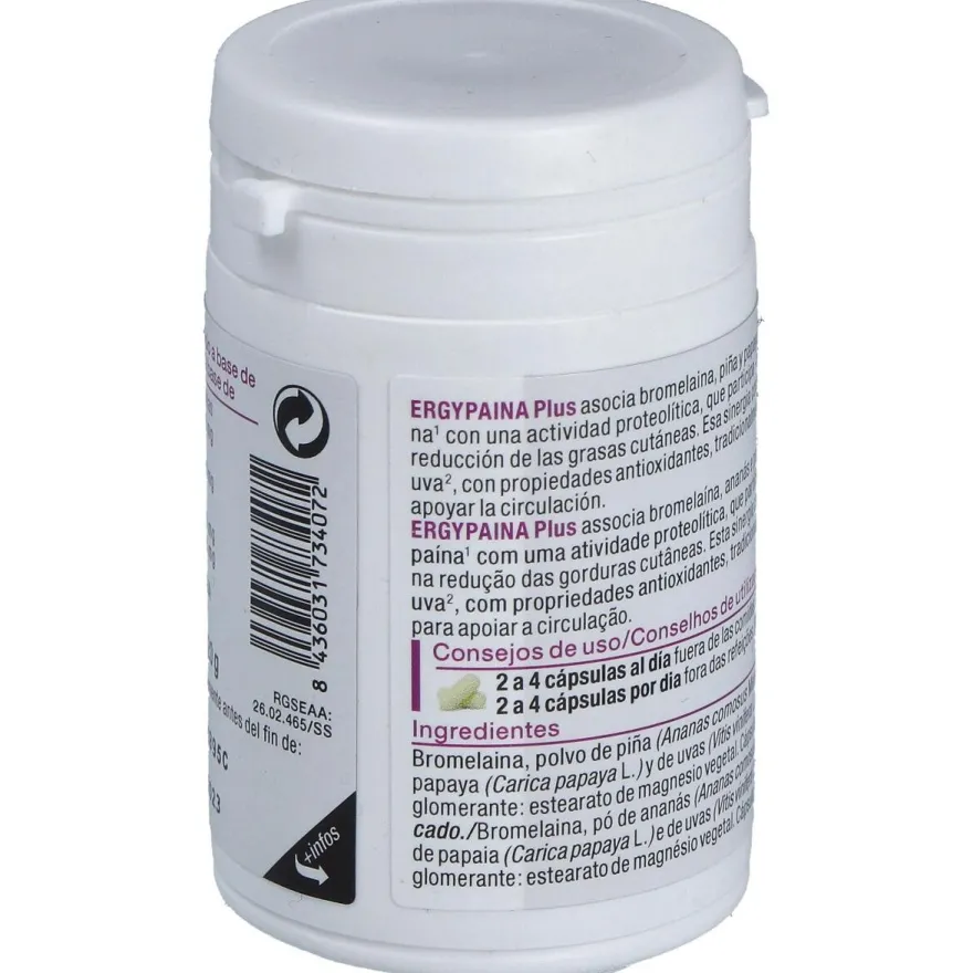 Ergypaina Plus 60 Caps - Nutergia