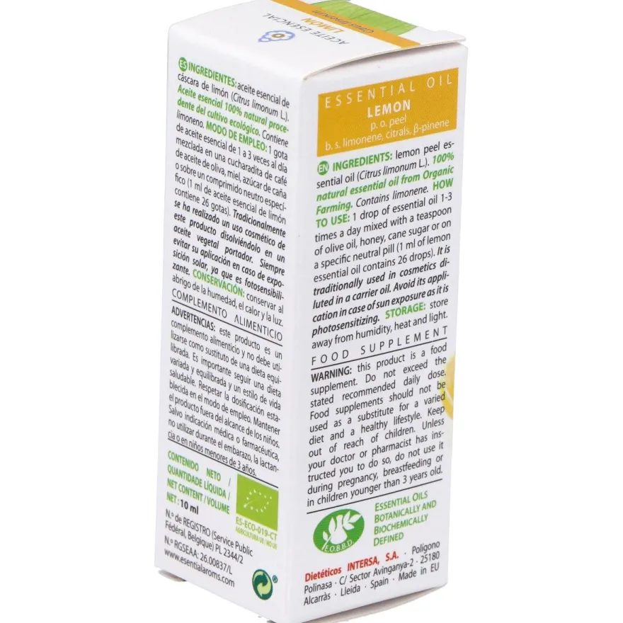 Esencia Limon Bio 10ml - Esential Aroms