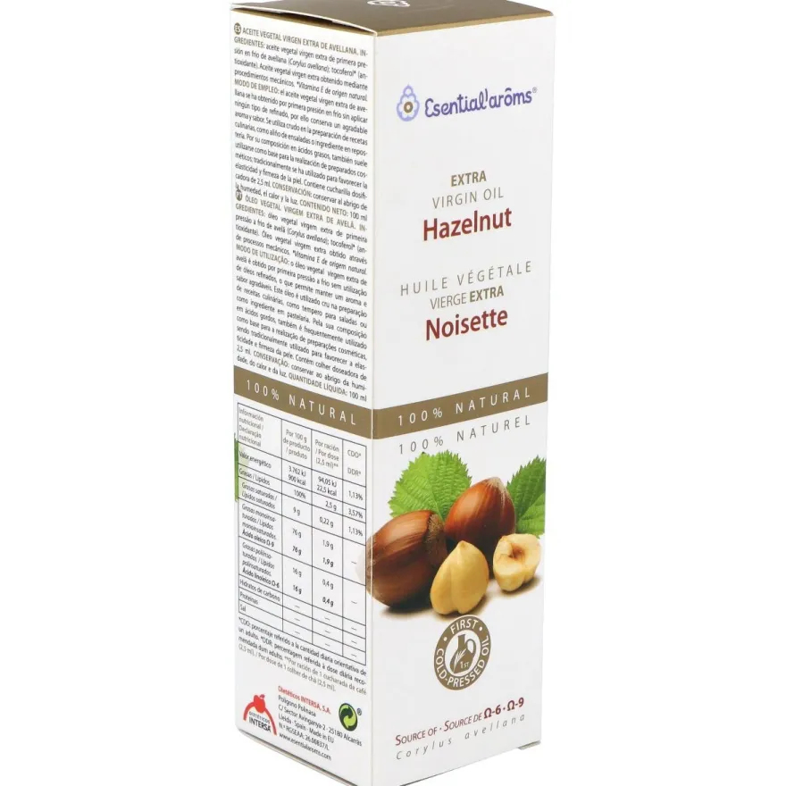 Esential'Arôms Aceite Vegetal De Avellana 100Ml