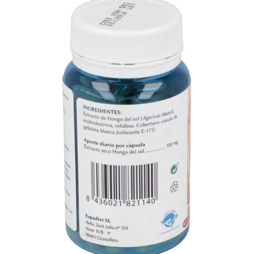 Espadiet Hongo Del Sol 100Mg 60Caps