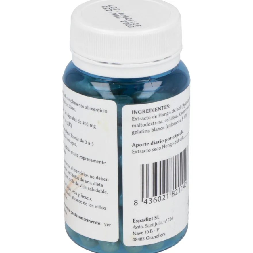 Espadiet Hongo Del Sol 100Mg 60Caps