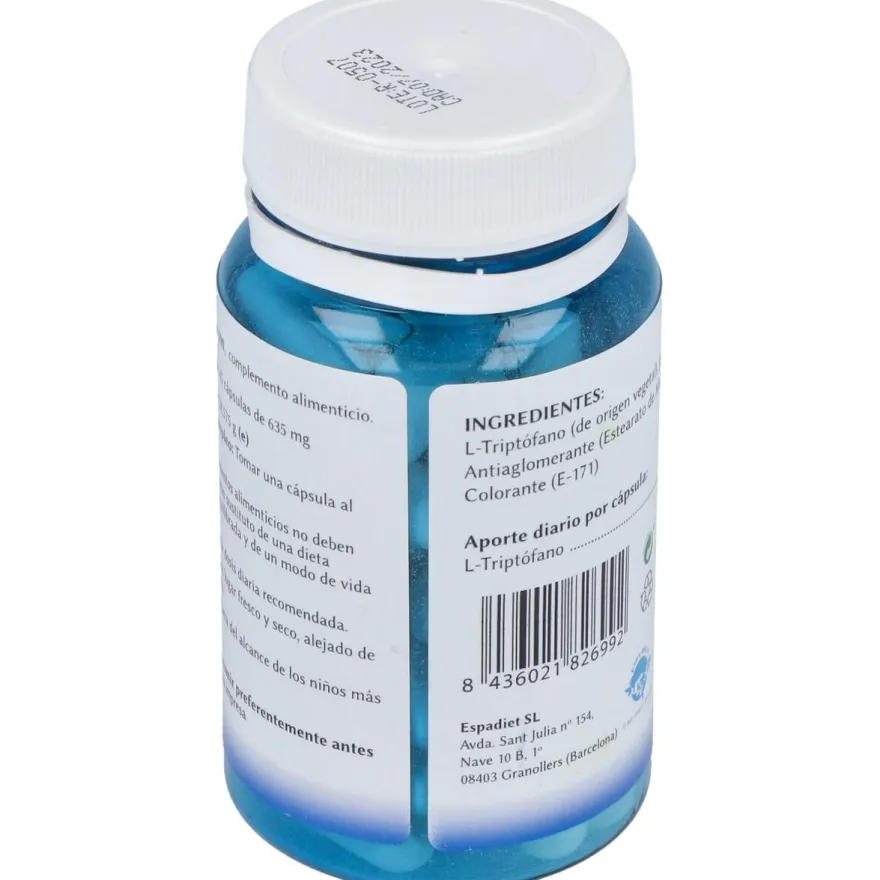 Espadiet Triptofano 500 Mg 45 Cáps