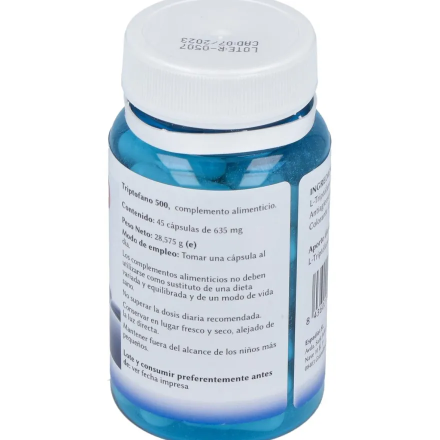 Espadiet Triptofano 500 Mg 45 Cáps