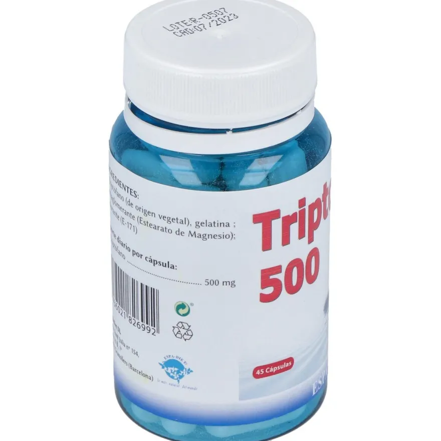 Espadiet Triptofano 500 Mg 45 Cáps