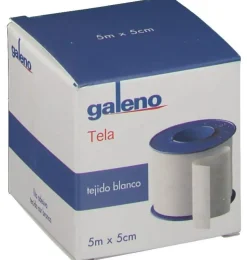 Esparadrapo - Galeno Tela (1 Unidad 5 M X 5 Cm Color Blanco)