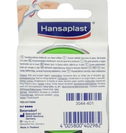 Esparadrapo Hipoalergico - Hansaplast Sensitive (1 Unidad 5 M X 2,5 Cm) - Eucerin