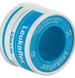 Esparadrapo Hipoalergico - Leukoflex (12 Unidades 5 M X 2,5 Cm)