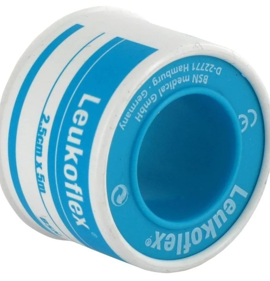 Esparadrapo Hipoalergico - Leukoflex (12 Unidades 5 M X 2,5 Cm)